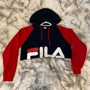 Fila cropped hoodie